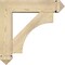 Ekena Millwork Westlake Arts and Crafts Rough Sawn Bracket w/ Offset Brace, Douglas Fir, 6"W x 22"D x 22"H BKT0604X22X22WTL03RDF - alternate 2